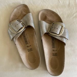 Birkenstock Madrid Big Buckle Silver